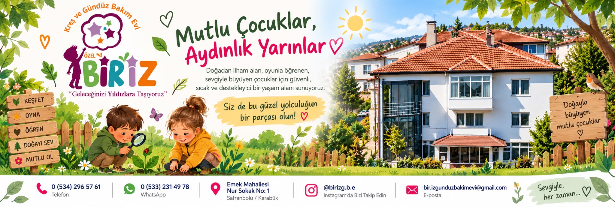 Bir’iz Kreş ve Gündüz Bakımevi iletişim görseli